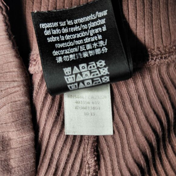 Victoria's Secret PINK Ribbed Seamless High Waist Leggings Mauve L Yoga Preppy - Picture 11 of 11